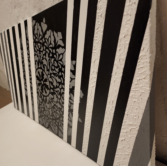 HANDCRAFTED Artwork HANDPAINTED Painting Abstract Mandela Art 18x36 Canvas Decor - Picture 9 of 9